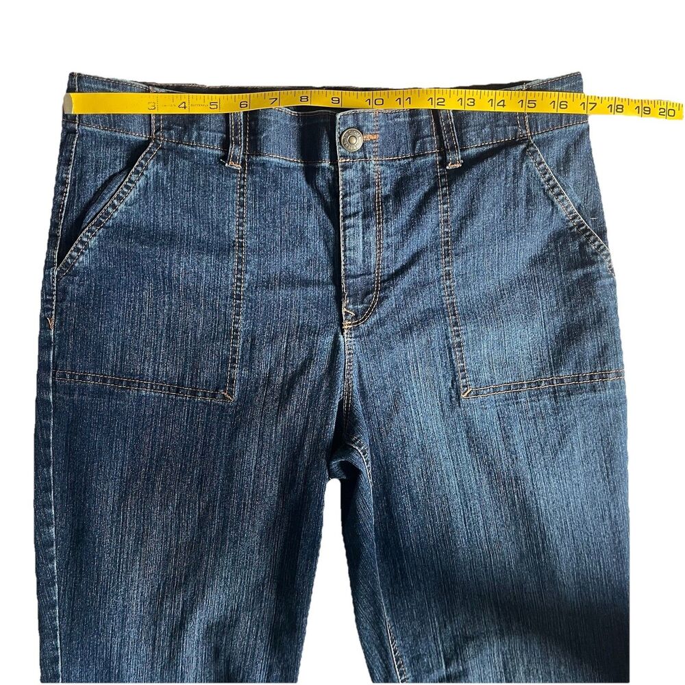 Gloria Vanderbilt Rhea Cwb Capri Blue Jeans Stretch Comfort Waist Womens 12 EUC - Picture 5 of 8